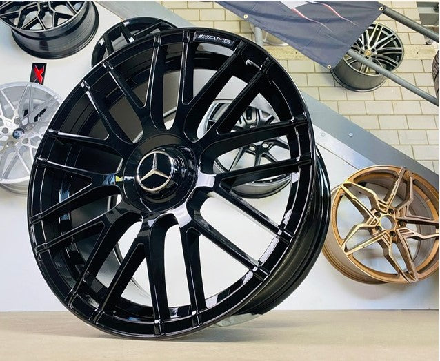 8.5 x 19 Zoll Felgen AMG Style schwarz glanz für Mercedes – Felgenfaktur